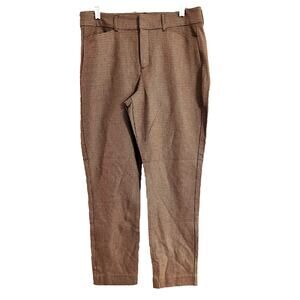 Old Navy Pixie Skinny Pants Women’s size 10 plaid academia Stretch Office Career